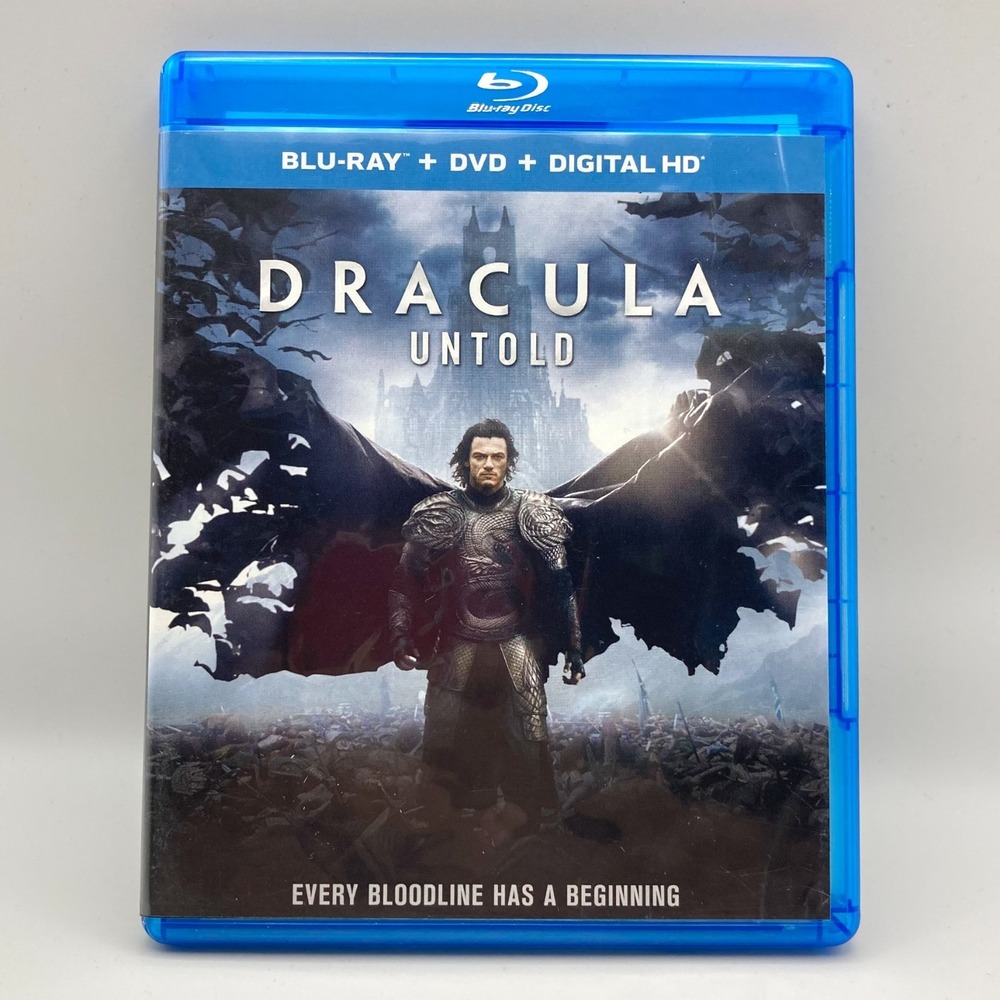 Dracula Untold Blu Ray DVD Digital HD Movie Film Luke Evans Preowned